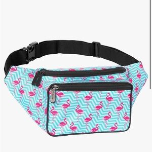 SOJOURNER BAGS FLAMINGOS PRINT.
